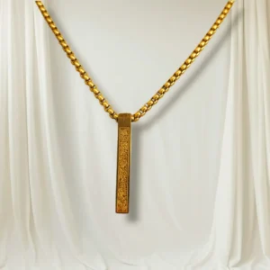 Ayatul Kursi Bar Pendent ( Gold )