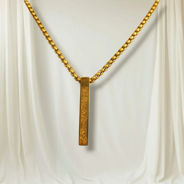 Ayatul Kursi Bar Pendent ( Gold )