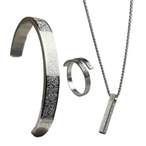 Ayatul Kursi Bar Set ( Silver )