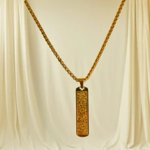 Ayatul Kursi Flat Pendent ( Gold )