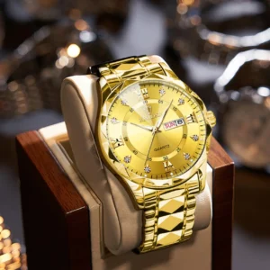 BINBOND Men’s Watch (Golden)